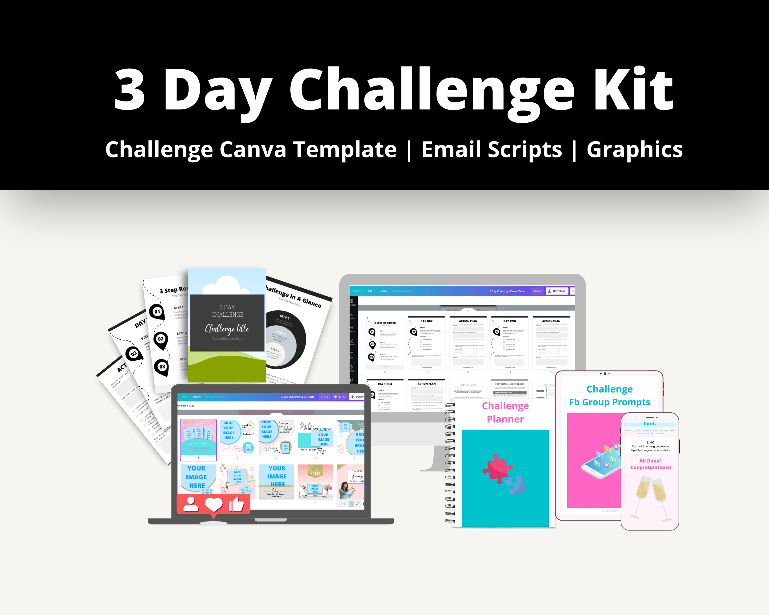 3 Day Mini Challenge | Irresistible Online Challenge | Email Sequences | Facebook Ad Graphics