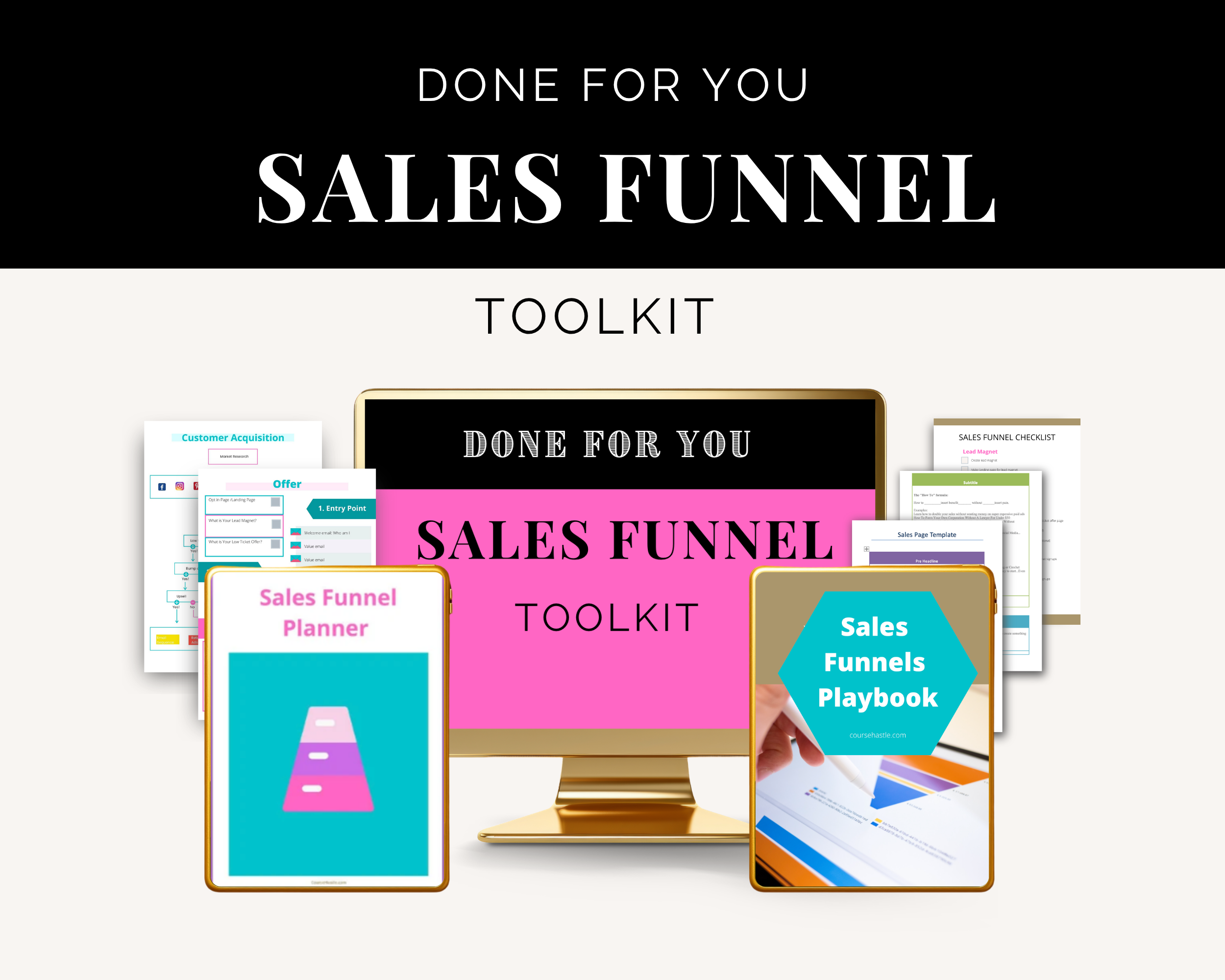 Sales Funnel Toolkit | Sales Funnel Workbook | Sales Page Builder