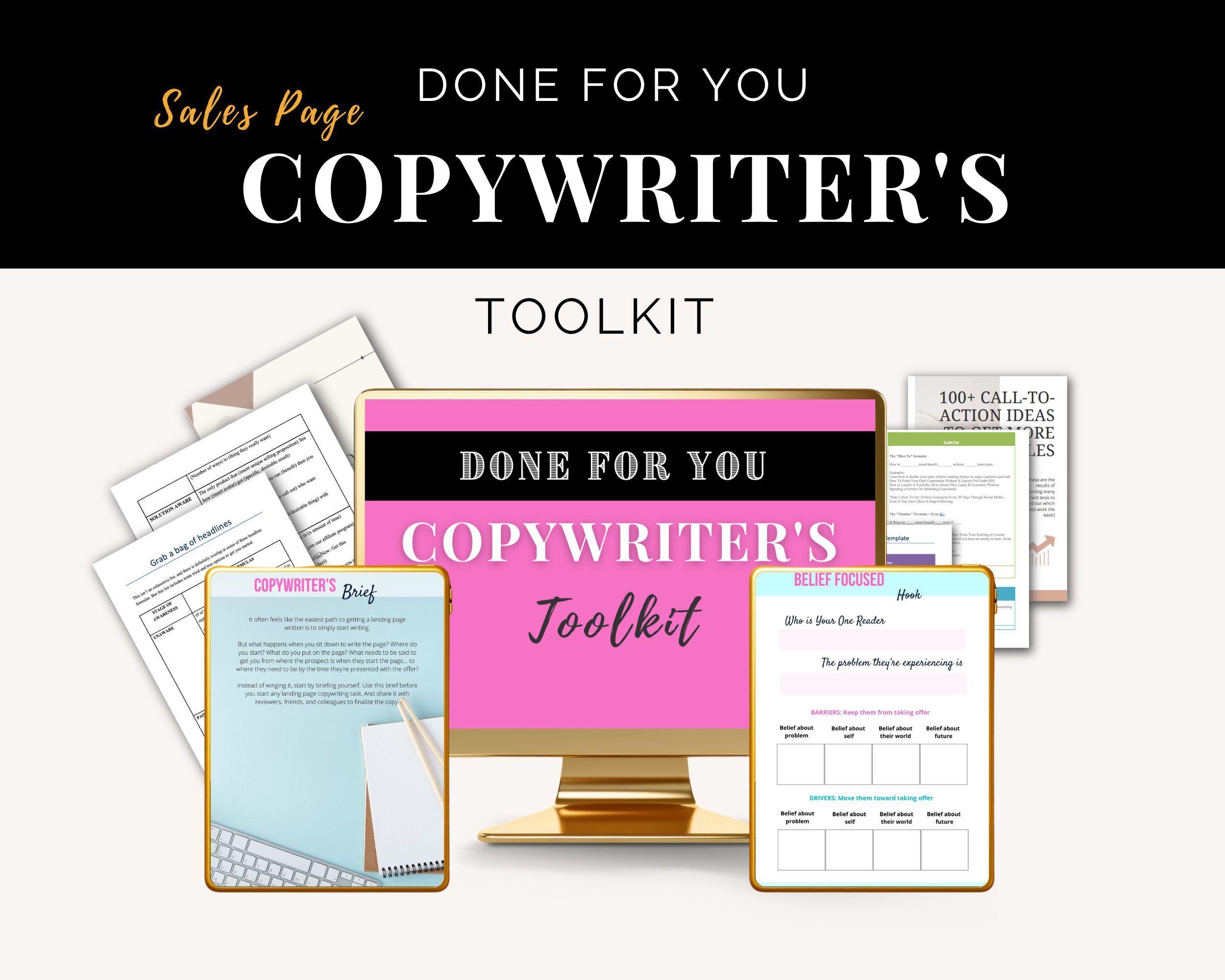 Copywriter's Toolkit | Landing Page Writing Kit | Sales Page Writing Kit