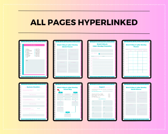 Black Friday Digital Workbook | Black Friday Planner | Hyperlinked PDF | Suitable with Goodnes & Notability