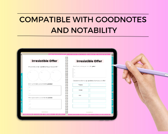 Course Funnel Digital Workbook | Course Evergreen Funnel Planner | Hyperlinked PDF | Suitable with Goodnes & Notability