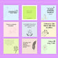 Girl Boss Affirmation Card Deck | Editable 35 Card Deck in Canva | Commercial Use