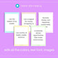 Abundance & Prosperity Affirmations Card Deck | Editable 35 Card Deck in Canva | Commercial Use