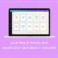 Abundance & Prosperity Affirmations Card Deck | Editable 35 Card Deck in Canva | Commercial Use