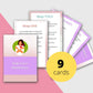 Self Love Meditation Prompts | Editable 9 Card Deck in Canva | Commercial Use