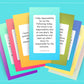 Goal Setting Affirmation Card Deck | Editable 13 Card Deck in Canva | Commercial Use