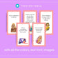 Self Love Affirmation Card Deck | Editable 30 Card Deck in Canva | Commercial Use