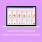 Self Love Affirmation Card Deck | Editable 30 Card Deck in Canva | Commercial Use