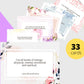 Health & Wellness Affirmation Card Deck | Editable 33 Card Deck in Canva | Commercial Use