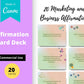 Marketing and Business Affirmation Card Deck | Editable 20 Card Deck in Canva | Commercial Use