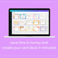 Personal Affirmations Card Deck | Editable 32 Card Deck in Canva | Commercial Use