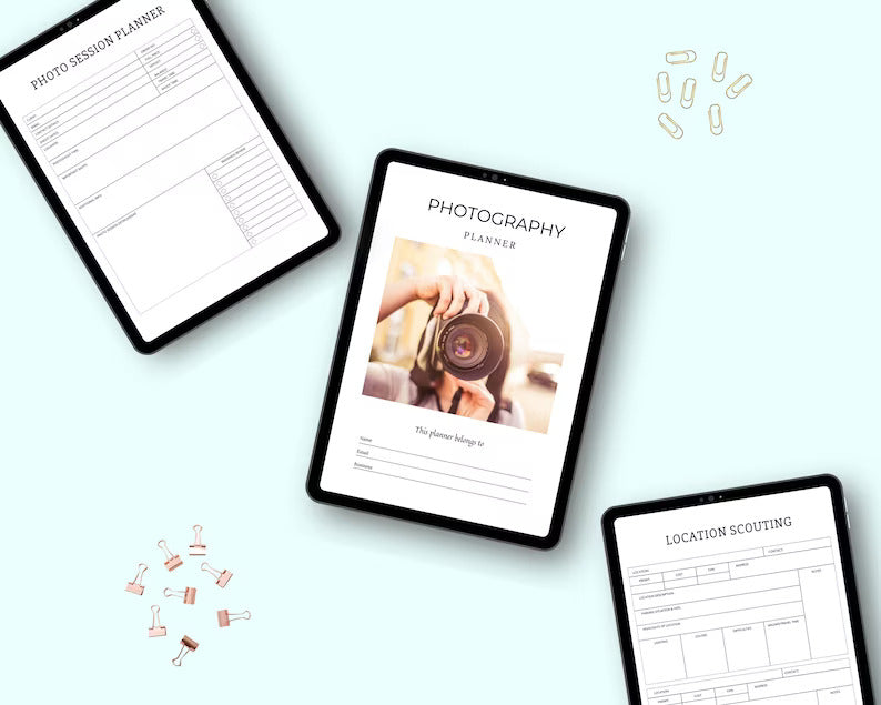 Photography Planner in Canva | Canva Template Pack | Photography Business Planner Canva | Commercial Use