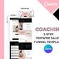 Coaching 2-Step Tripwire Sales Funnel in Canva