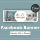 Facebook Timeline Cover Templates, Real Estate Facebook Banner in Canva