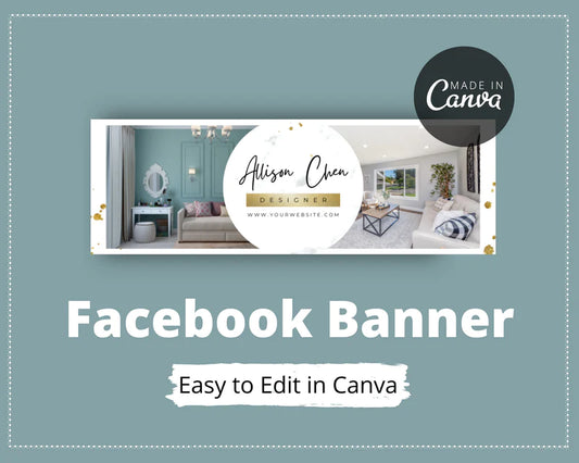 Facebook Timeline Cover Templates, Real Estate Facebook Banner in Canva