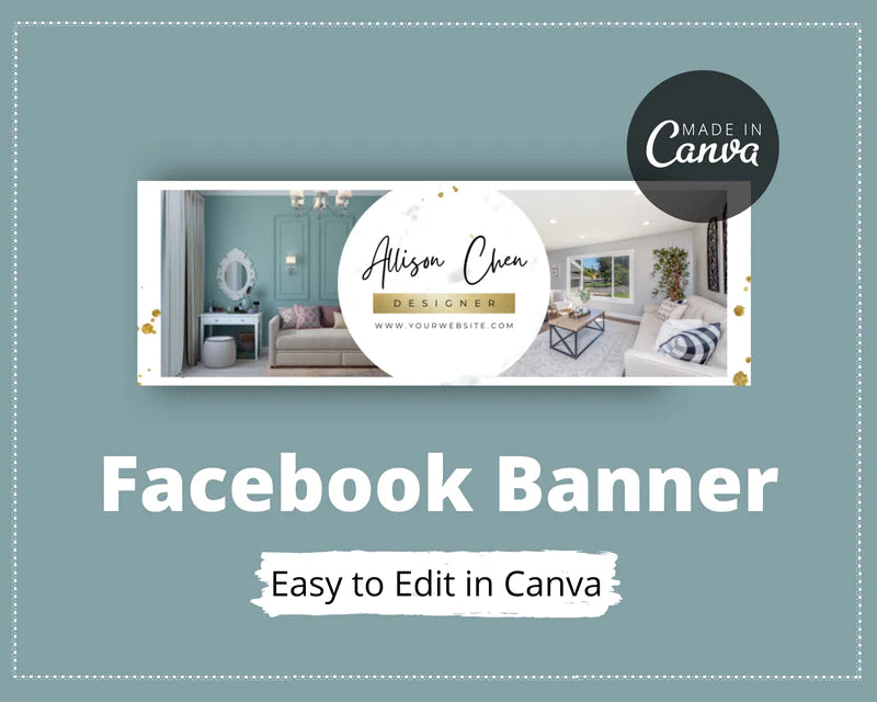 Facebook Timeline Cover Templates, Real Estate Facebook Banner in Canva