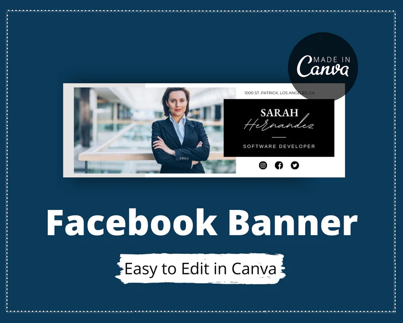 Facebook Timeline Cover Templates, Business Facebook Banner in Canva