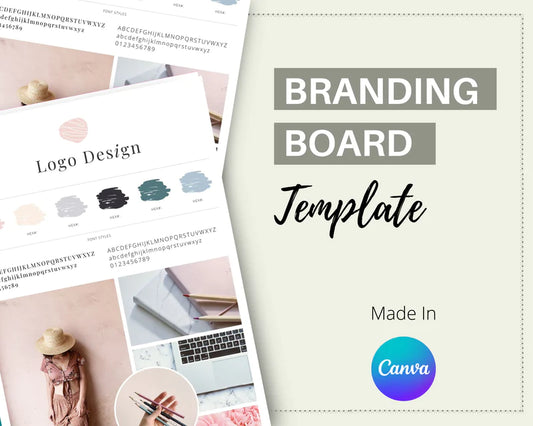 Canva Brand Kit Template | Mini Brand Board Template | Commercial Use