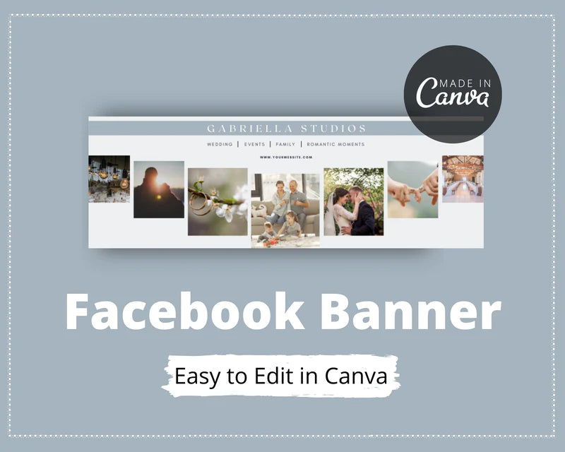 Facebook Timeline Cover Templates, Canva Template, Web Banner, Photo Banner, Facebook Template