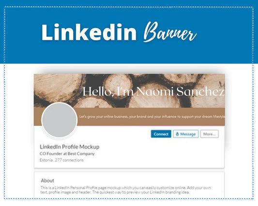 Editable LinkedIn Banner | Canva Template | Linked In | Branding | Header Template | Commercial Use