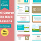Mini Course Slide Deck for Coaches | Colorful Slide Presentation | Masterclass Slide Templates | eCourse Canva Slides