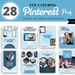 Pinterest Templates Canva - Pinterest Pins Canva Templates - Pinterest Board - Commercial Use