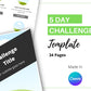 5 Day Challenge Template Canva Template, Daily Challenge, Commercial Use
