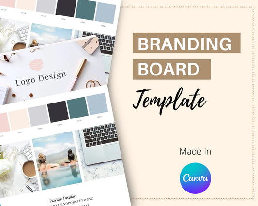 Canva Brand Kit Template | Mini Brand Board Template | Commercial Use
