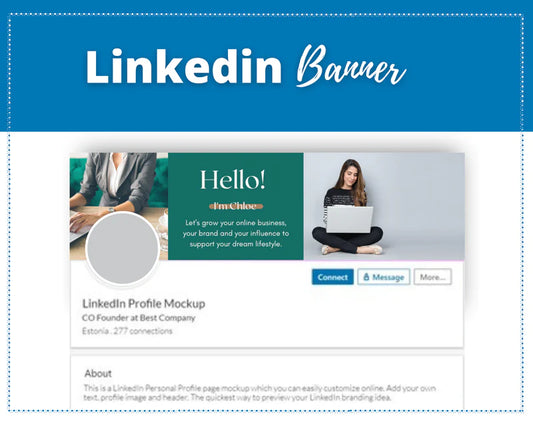 Editable LinkedIn Banner | Canva Template | Linked In | Branding | Header Template | Commercial Use