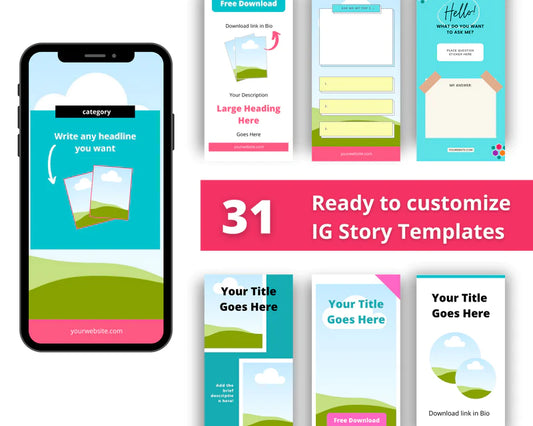 Instagram Stories | Canva Instagram Templates | Customizable IG Story Templates