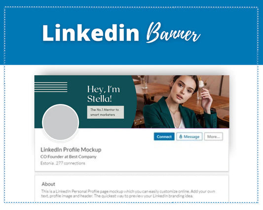 Editable LinkedIn Banner | Canva Template | Linked In | Branding | Header Template | Commercial Use