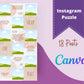 Instagram Puzzle Feed | Instagram Branding Kit | Instagram Layout | IG Grid Canva Templates 18 Posts