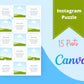 Instagram Puzzle Feed | Instagram Branding Kit | Instagram Layout | IG Grid Canva Templates 15 Posts
