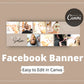 Facebook Timeline Cover Templates, Canva Template, Web Banner, Photo Banner, Facebook Template