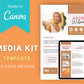 Brown Media Kit Template | Media Press Kit | Canva Template | Commercial Use