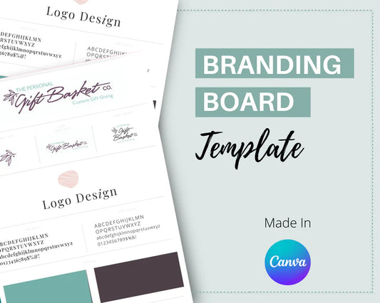 Canva Brand Kit Template | Mini Brand Board Template | Commercial Use