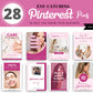 Pinterest Templates Canva - Pinterest Pins Canva Templates - Pinterest Board - Commercial Use