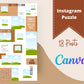 Instagram Puzzle Feed | Instagram Branding Kit | Instagram Layout | IG Grid Canva Templates 18 Posts