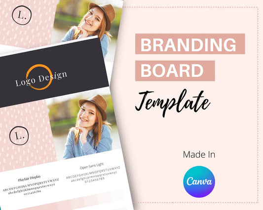 Canva Brand Kit Template | Mini Brand Board Template | Commercial Use