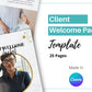 Gold Client Welcome Pack in Canva, Client Welcome Kit, Client Onboarding Template