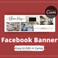 Facebook Timeline Cover Templates, Canva Template, Web Banner, Photo Banner, Facebook Template
