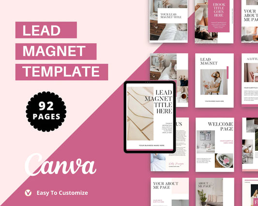 Neutral Lead Magnet Template | Lead Magnet Design in Canva | Commercial Use