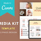 Neutral Media Kit Template | Media Press Kit | Canva Template | Commercial Use