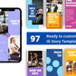 Colourful Instagram Story Templates | Canva Instagram Templates | Insta Story Templates