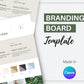 Canva Brand Kit Template | Mini Brand Board Template | Commercial Use