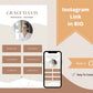 Instagram Link in Bio in Canva | IG Landing Page | Instagram Website | Commercial Use