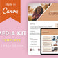 Media Kit Template | Media Press Kit | Canva Template | Commercial Use