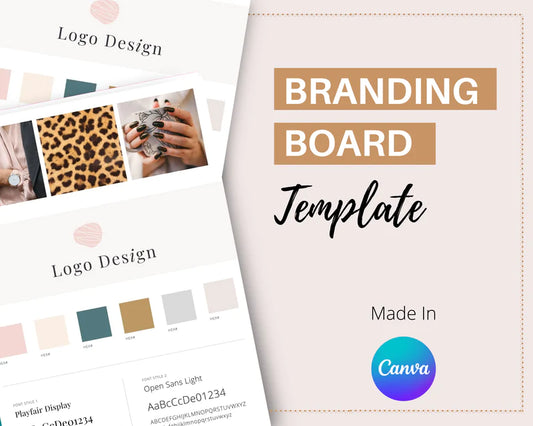 Canva Brand Kit Template | Mini Brand Board Template | Commercial Use