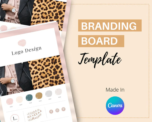 Canva Brand Kit Template | Mini Brand Board Template | Commercial Use