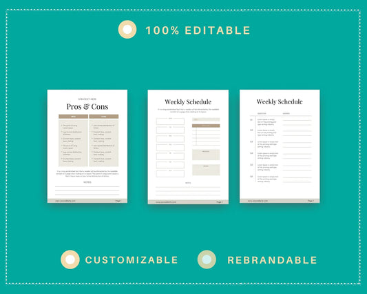 Brown Lead Magnet Template | Lead Magnet Design in Canva | Commercial Use